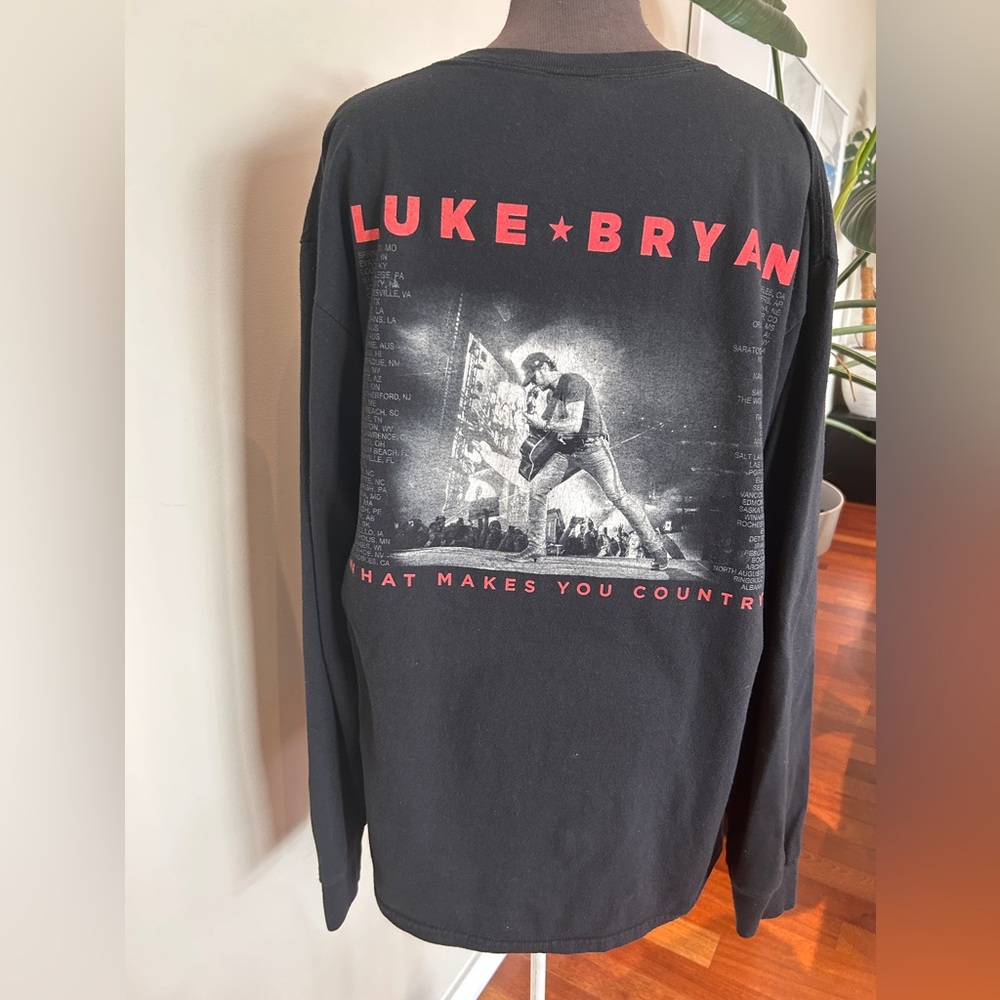 Luke Bryan long sleeve band tee/ 2018 Tour / What Makes You Country
